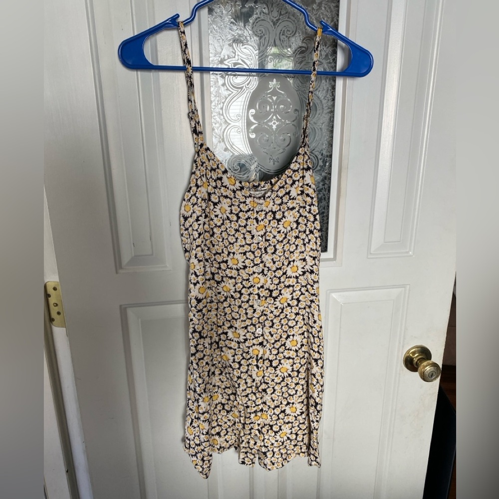 American Eagle Outfitters Yellow and White Floral Mini Dress